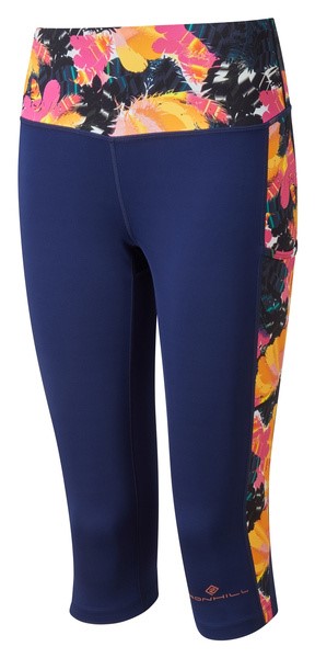 Wmn's Life Capri DpBlue/PeachFeathers XS