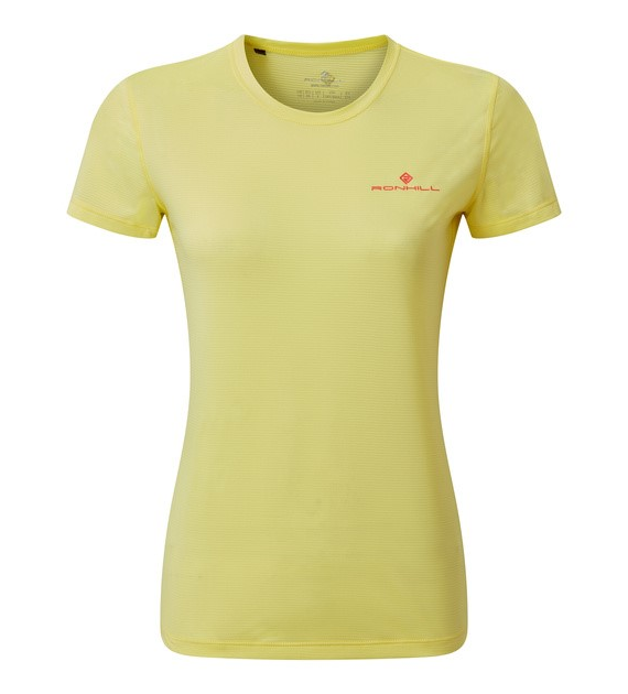 Wmn's Tech S/S Tee Lemongrass/Hot Pink M