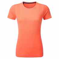 Wmn's Tech Marathon S/S Tee Peach/Lemongrass L/XL