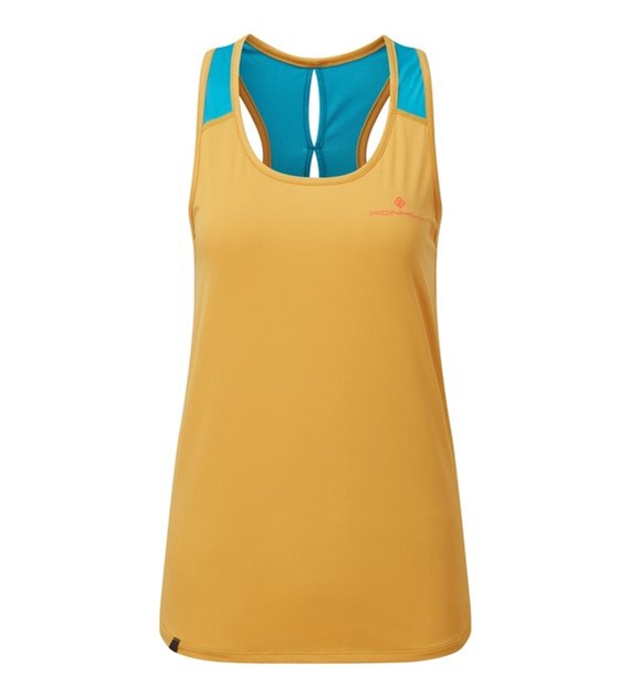 Wmn's Tech Revive Racer Vest Dark Gold/Azure M