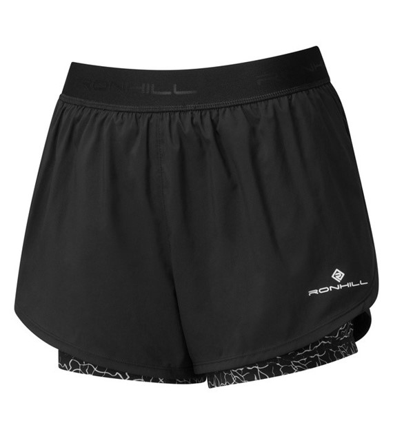 Wmn's Life Twin Short Black/Mono Ripple M