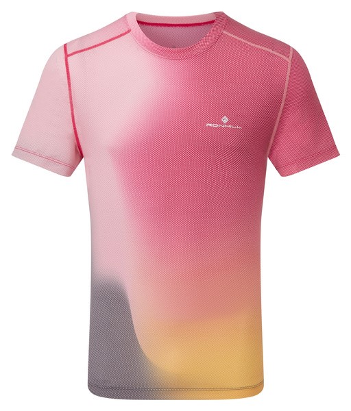 Men’s Tech Golden Hour Tee Firecracke/MoleMerge XL