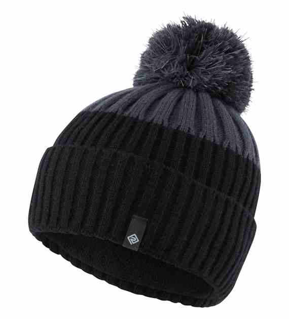 Bobble Hat Black/Charcoal