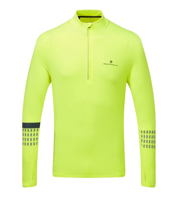 Men's Tech After 1/2 Zip Tee FlYel/Charc/Rflct XL