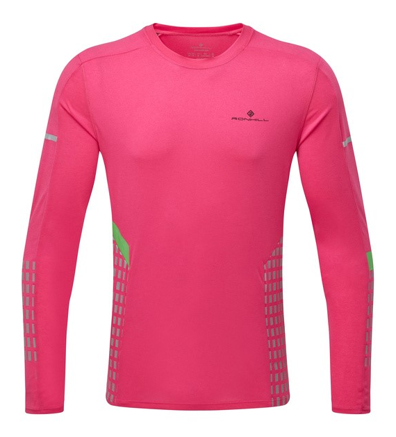 Men's Tech Afterhours L/S Tee Dragn/Kiwi/Rflct S