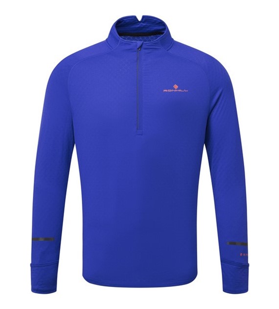 Men's Tech Prism 1/2 Zip Tee Cobalt/Flame XL