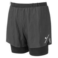 Wmn's Tech Race Twin Short All Black XS