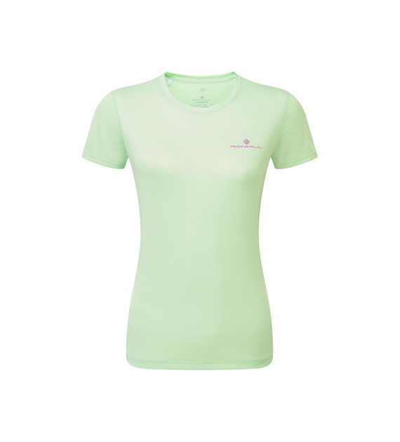Wmn's Tech S/S Tee Honeydew/Fuchsia L