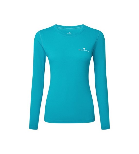 Wmn's Core L/S Tee Azure/Bright White S
