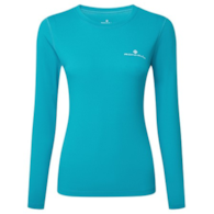 Wmn's Core L/S Tee Azure/Bright White L