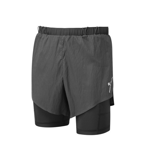 Men's Tech Race Twin Short All Black M