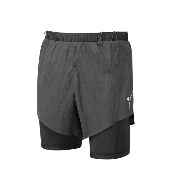 Men's Tech Race Twin Short All Black L