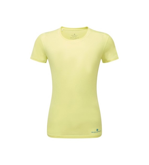 Wmn's Tech Tencel S/S Tee Zest Marl/Elec Blue S