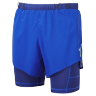 Men's Tech Race Twin Short Azurite/Citrus Fade XL