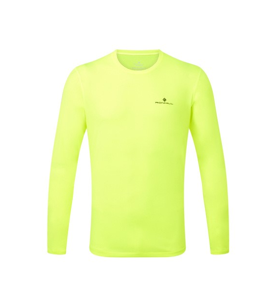 Men's Core L/S Tee Fluo Yellow/Black S