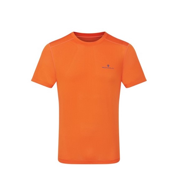 Men's Tech S/S Tee Cardinal Orange/Ocean M