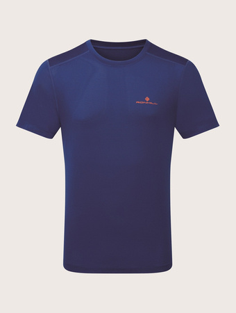 Men's Tech S/S Tee Ocean/Cardinal Orange M