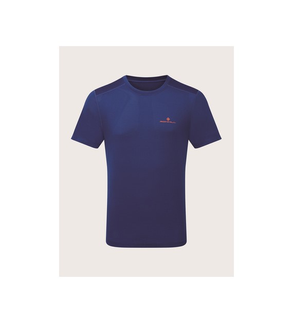 Men's Tech S/S Tee Ocean/Cardinal Orange L