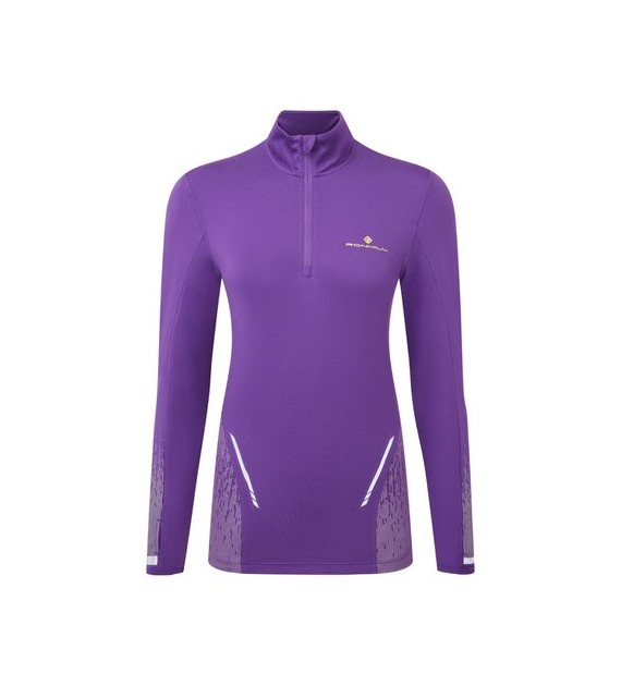 Wmn's Tech Reflect 1/2 Zip Regal Purple/Reflect S