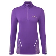 Wmn's Tech Reflect 1/2 Zip Regal Purple/Reflect L