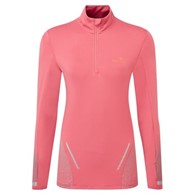 Wmn's Tech Reflect 1/2 Zip Salsa/Reflect L