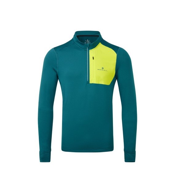 Men's Tech Winter 1/2 Zip Deep Teal/Acid S