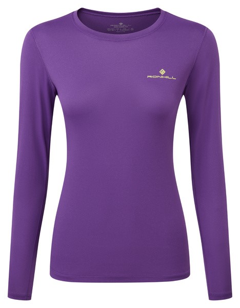 Wmn's Core L/S Tee Regal Purple/Acid L
