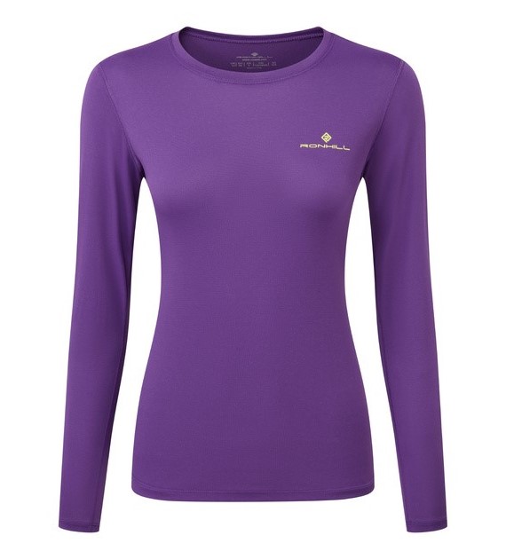 Wmn's Core L/S Tee Regal Purple/Acid S