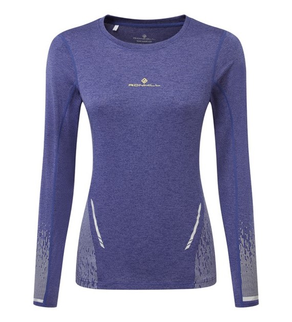 Wmn's Tech Reflect L/S Tee Deep Ocean/Reflect L