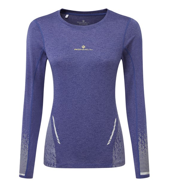 Wmn's Tech Reflect L/S Tee Deep Ocean/Reflect L