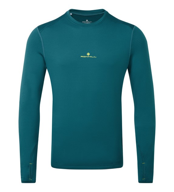 Men's Tech Winter Crew Deep Teal/Acid L