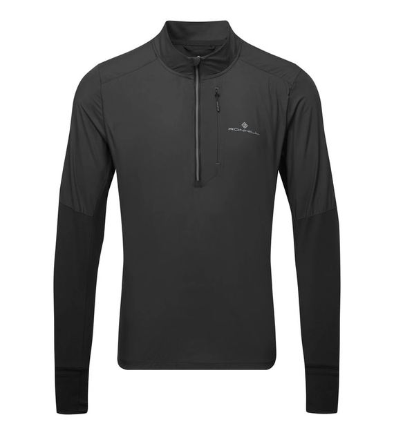 Men's Tech Wind-Block 1/2 Zip All Black M