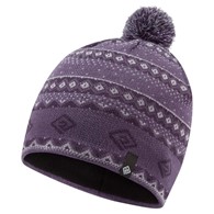 Winter Bobble Hat Dark Iris/White O/S