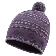 Winter Bobble Hat Dark Iris/White O/S