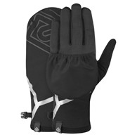Wind-Block Convertible Glove All Black L