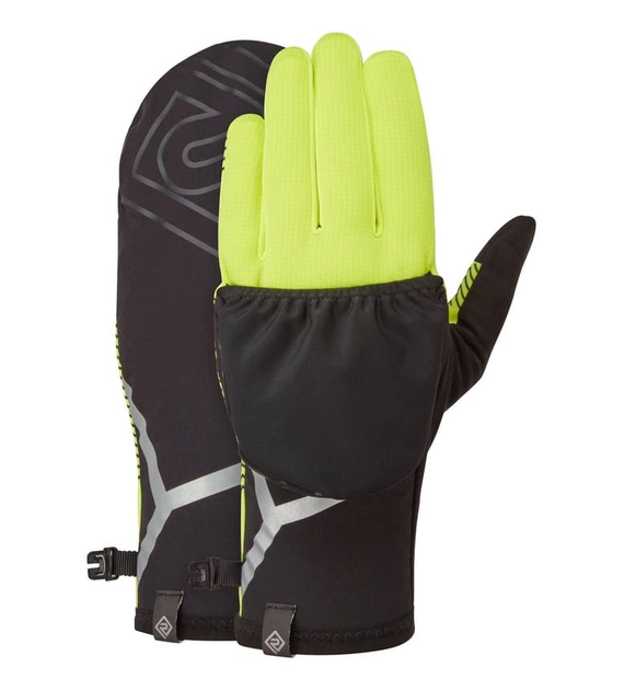Wind-Block Convertible Glove Fluo Yellow/Black S