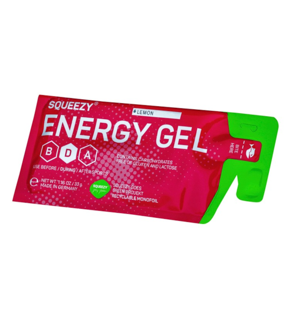 Squeezy żel energetyczny cytrynowy 33g.