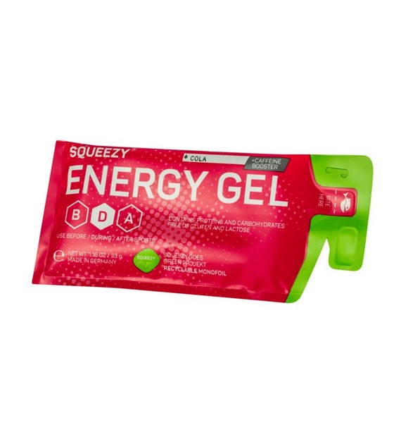 Squeezy żel energetyczny cola+kofeina 33g.