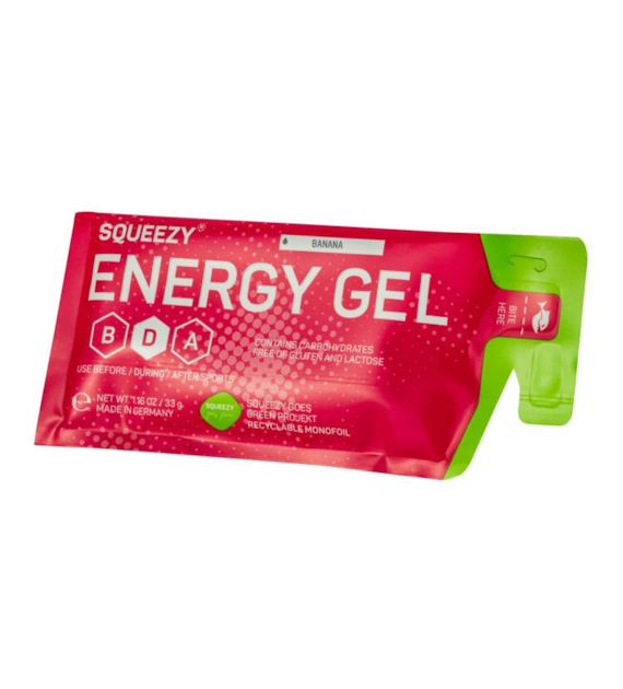 Squeezy żel energetyczny bananowy 33g.