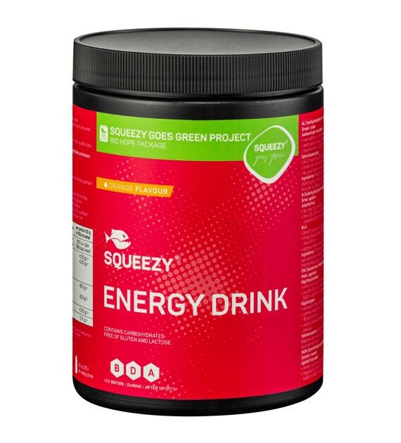 Squeezy Energy Drink 650g Pomarańczowy
