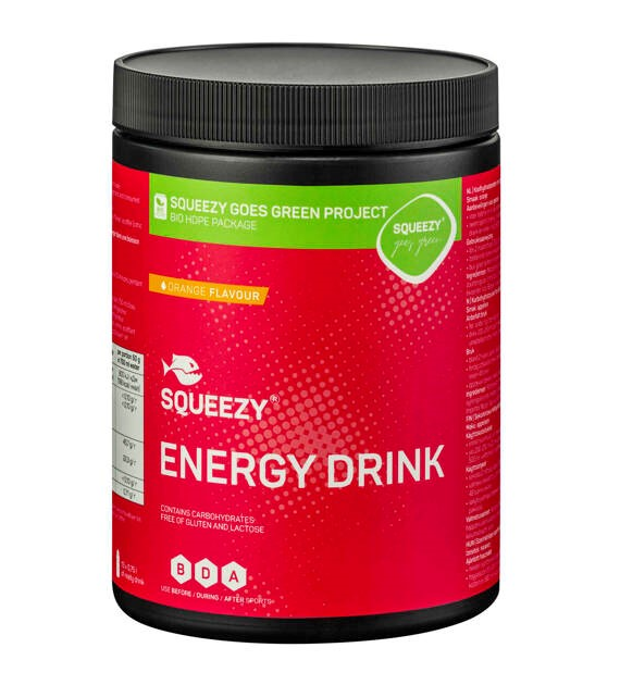 Squeezy Energy Drink 650g Pomarańczowy