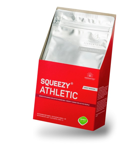 Squeezy Athletic 495g. Bananowy
