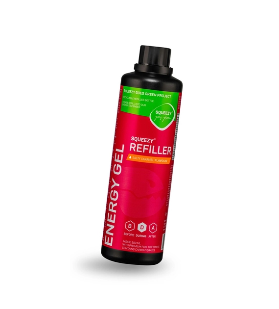 SQUEEZY ENERGY GEL 500ml REFILLER Słony karmel