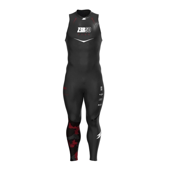 MAN SLEEVELESS FLEX BLACK/RED L