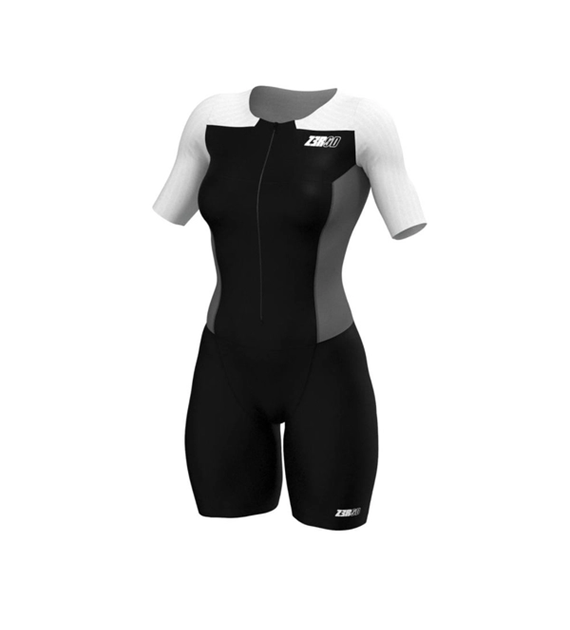 ELITE TTSUIT WOMAN BLACK/WHITE M