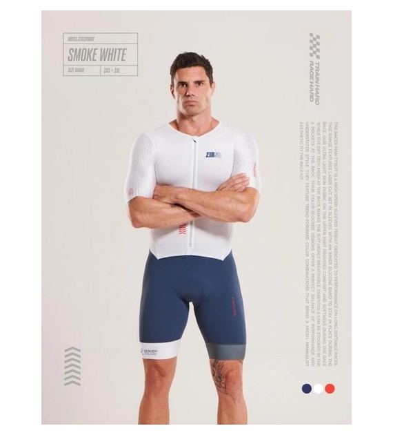 RACER TTSUIT MAN SMOKE WHITE XXL