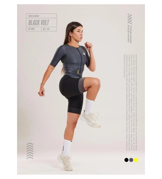 racer WOMAN TTSUIT BLACK VOLT L