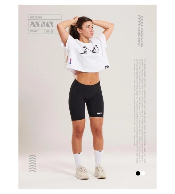 racer WOMAN SHORTS PURE BLACK M