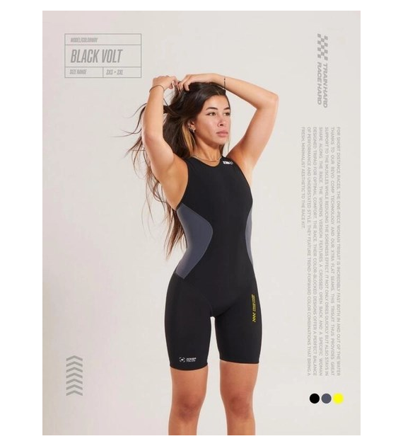 RACER TRISUIT WOMAN BLACK VOLT S
